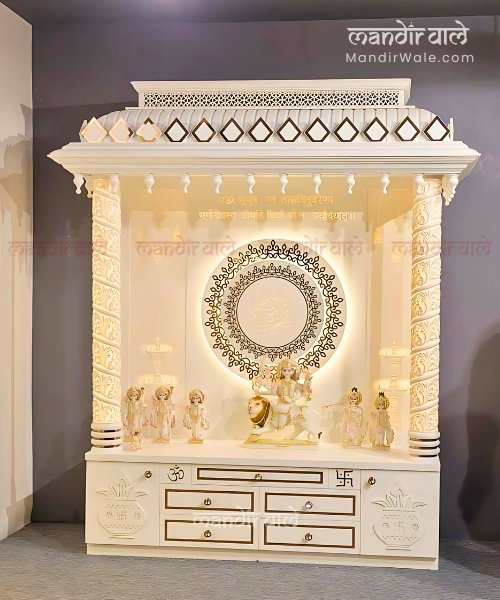 Beautiful Big Customized Pooja Mandir for Home Designs