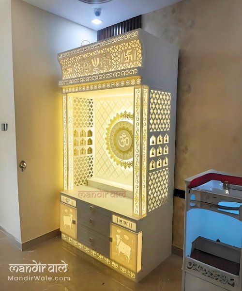 Big Corian Mandir Designs