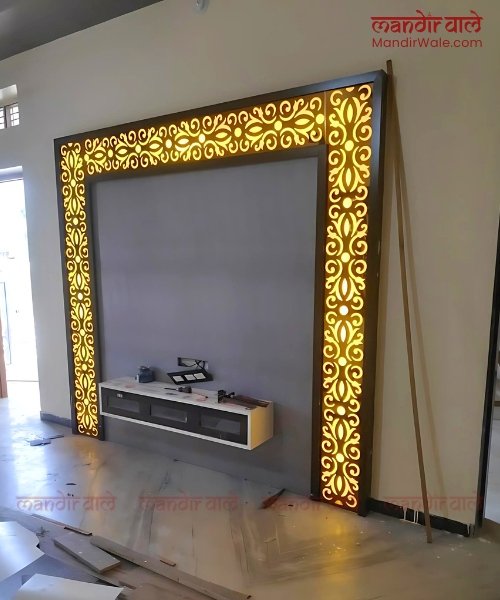 Backlit Wall Panel Design for home living room