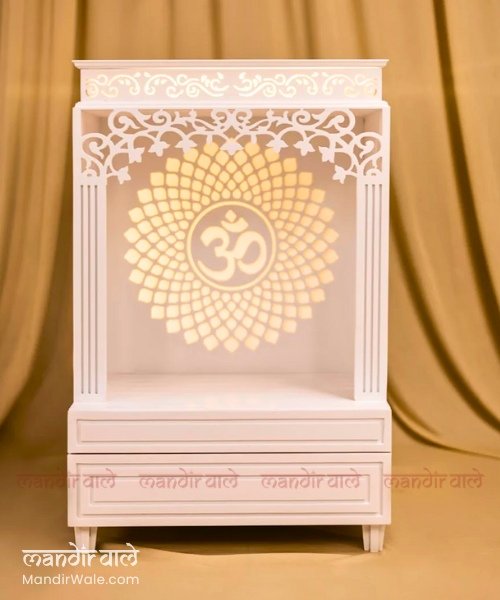 Corian Small Temple Mandir for Wall Designs